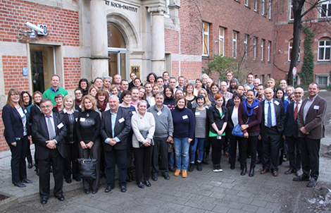 EMERGE partners in front of the Robert Koch Institute. Source: © RKI